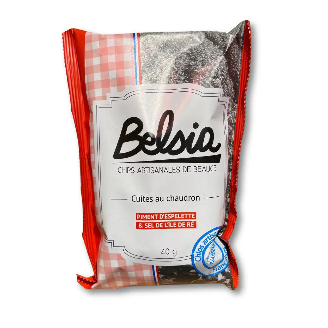 Belsia Chips Artisanale au Piment d'Espelette AOP - 40 g