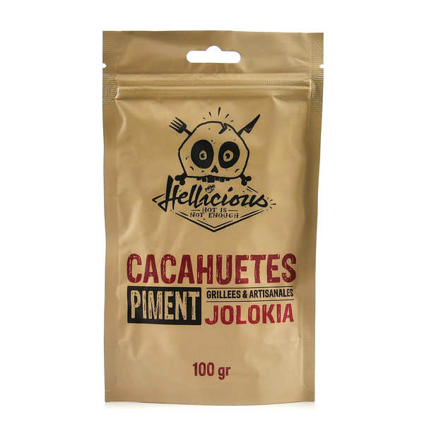 CACAHUETE AU PIMENT JOLOKIA HELLICIOUS - 100G