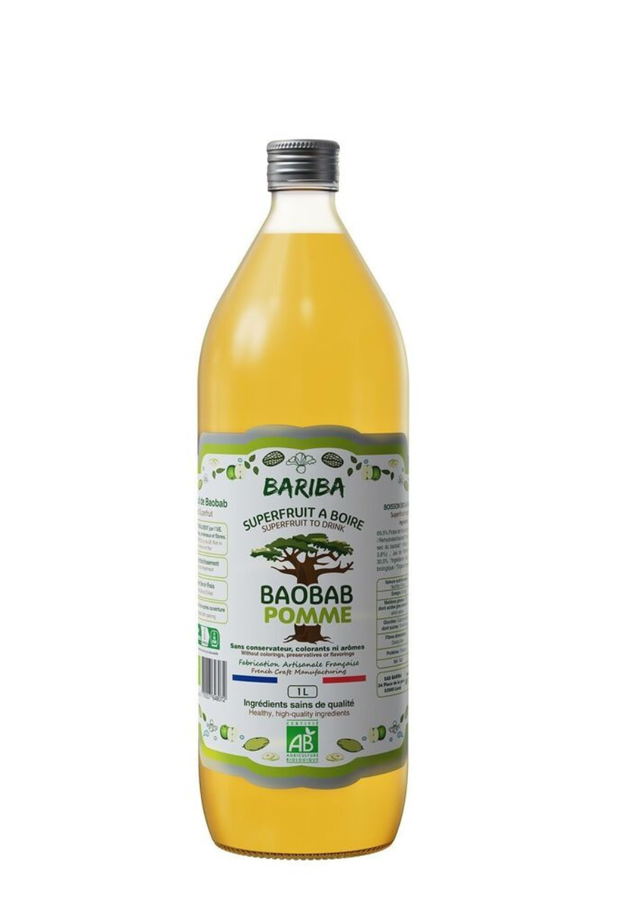 JUS DE FRUIT BIO NATUREL BAOBAB POMME 100 cl